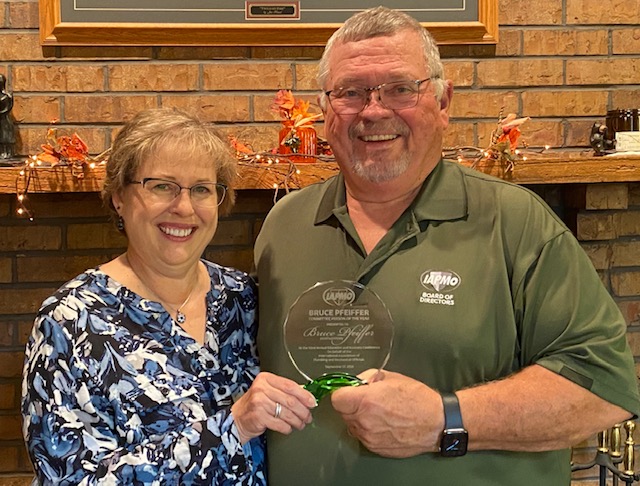 IAPMO's tweet photo. IAPMO BOD awards the new and inaugural Committee Member of the Year Award to the late Bruce Pfeiffer, a man who perfectly embodied all of the qualities that make out committee members indispensable. #IAPMOconf https://t.co/W2H3i3EGgP