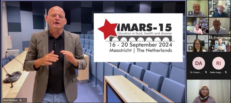 rabbani_naila's tweet photo. Finale of #IMARS14 saw announcement of award winners, transfer of presidency and election IMARS committee &amp; presidents elect.The venue #IMARS15 was announced by Presidents Profs Tessier (#food )  &amp; Schalkwijk (#Medicine) @MaastrichtU @QU_Health @QF @HBKU #innovation #glycation https://t.co/uJ7anFvk3u