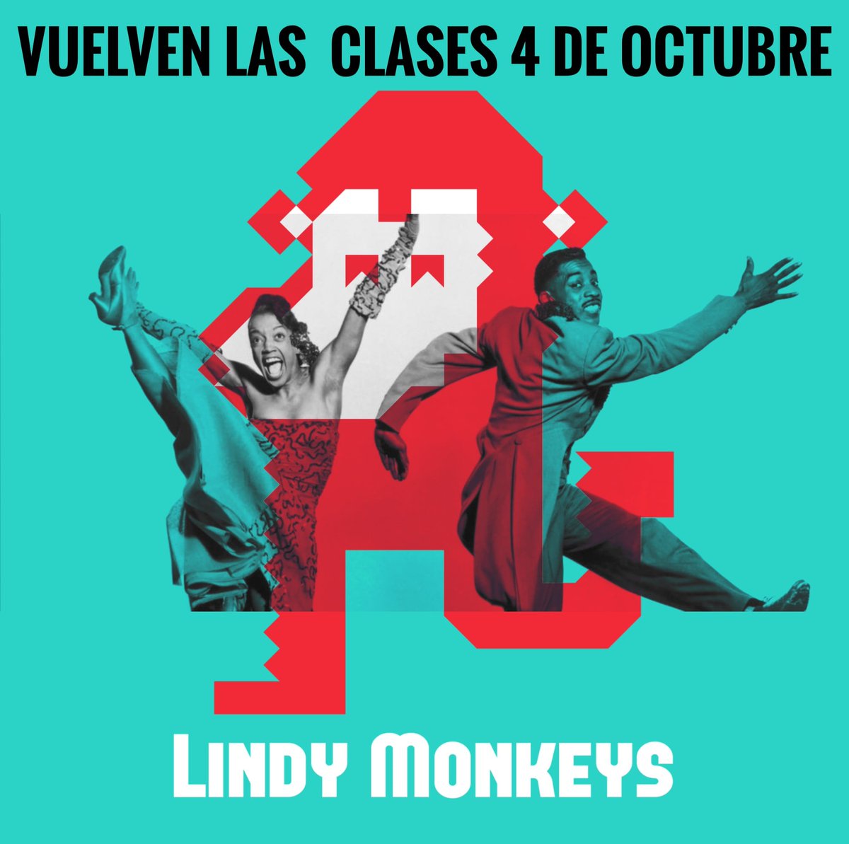 lindymonkeys's tweet photo. Si aún no te has apuntado, estás de suerte porque quedan las últimas plazas. Además no es necesario ir con pareja. Inscripciones https://t.co/4PtSH6Z8f9 https://t.co/vCFFGh5qOW