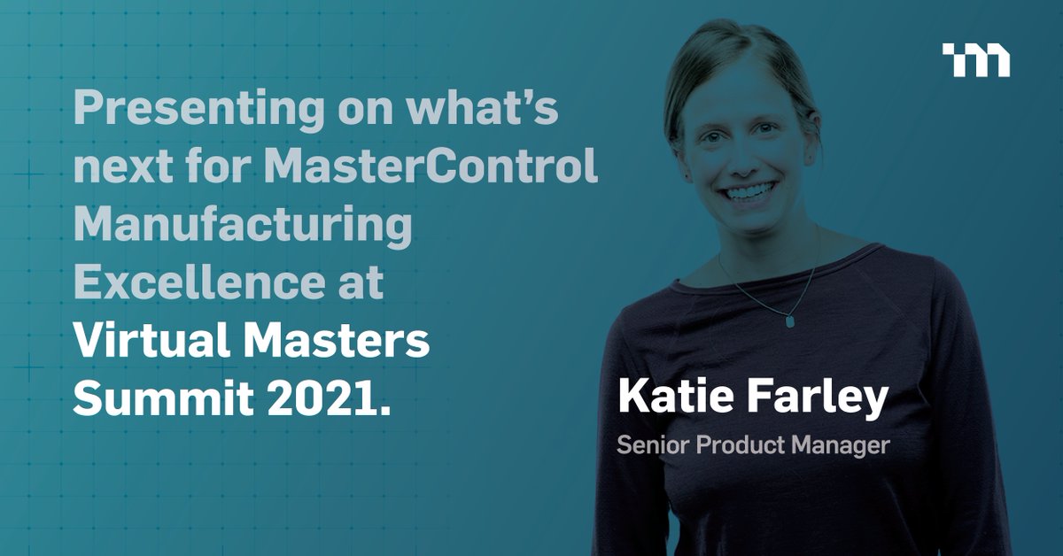 MCMasterControl's tweet photo. Join Katie and see what we have planned next for MasterControl Manufacturing Excellence. It's just one of the presentations planned for #MCMastersSummit: https://t.co/ETblgykXMB https://t.co/DLEyZaqzJ8