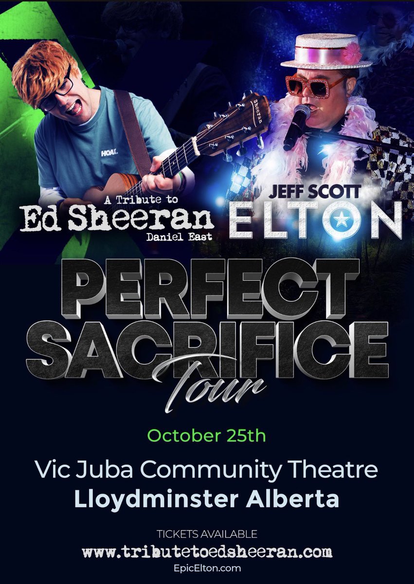 The show is only a few weeks away 😍😍 Tickets on sale now !! <a href="/VicJubaTheatre/">Vic Juba Theatre</a> <a href="/epicelton/">Elton John Impersonator EPIC ELTON</a>