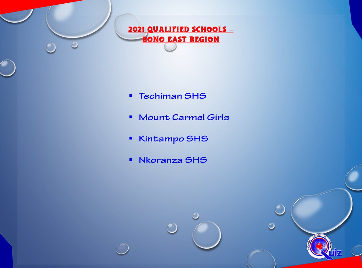 nsmq_stats's tweet photo. @NSMQGhana 2021 Qualified Schools - Bono East Region https://t.co/Ua4puwTnCQ