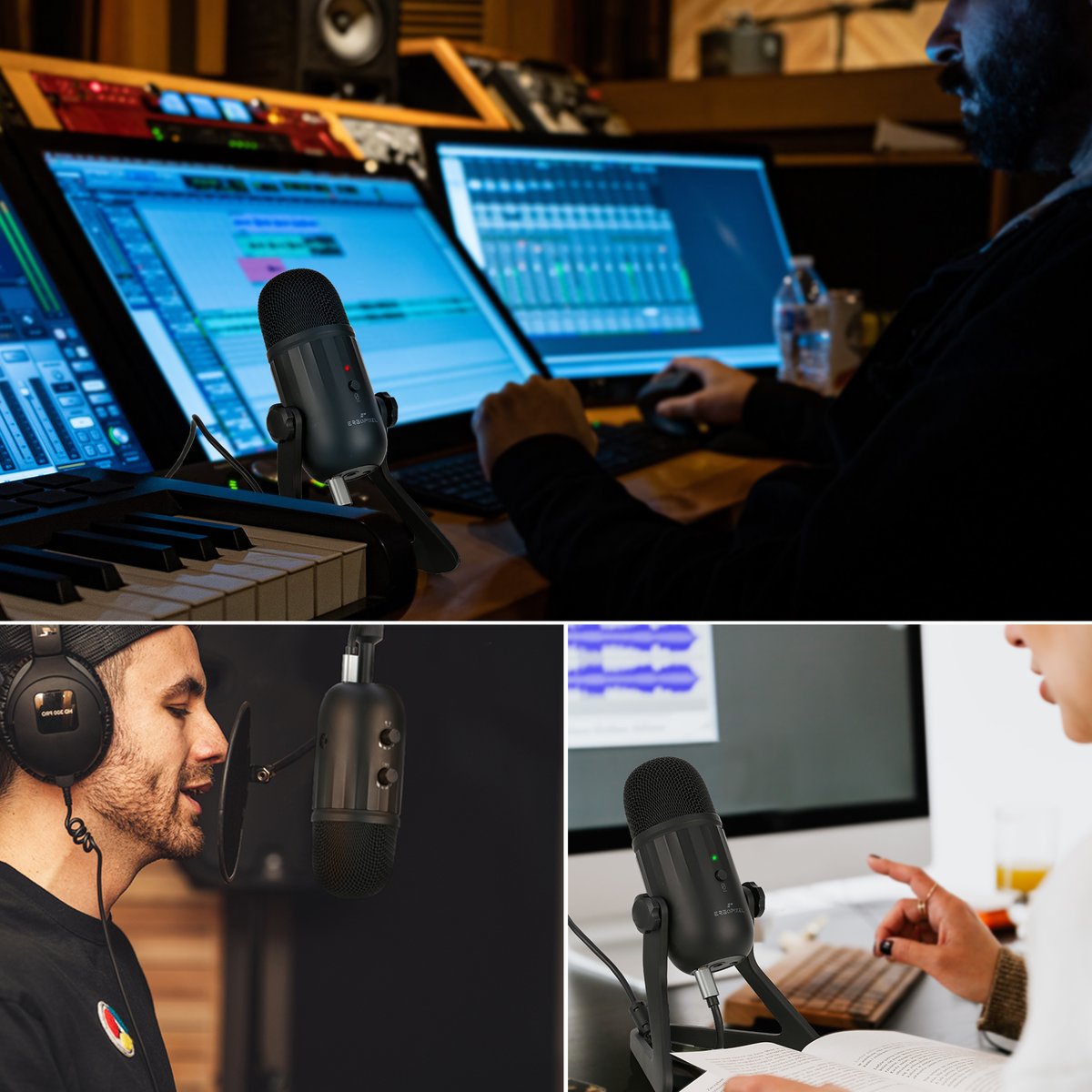 ergopixel's tweet image. Ergopixel Uni-Directional Stream Microphone - Black
High quality recording, easy setup. Exclusive patented appearance design.
Professional USB Microphone for Gaming, Streaming &amp;amp; Podcasting
#Microphone #music #song  #StreamMicrophone #27sep #celtics