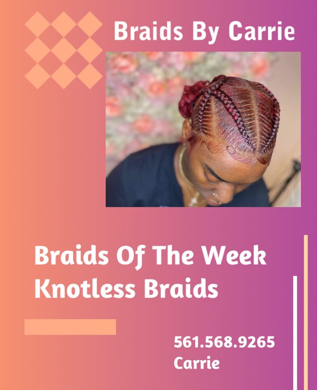 liquidlenspod's tweet photo. Want long lasting knotless braids? Click to schedule an appointment @ @CarrieBrowder60 today! Accepting Appointments for Thursday now…
📖 https://t.co/6EmMcujamh
#crochetbraids #boxbraids #wicks #locs #lemonadebraids #tribalbraids #braidclasses #liquid3_6🛸 #BraidsByCarrie https://t.co/xa4GI9Bg5n