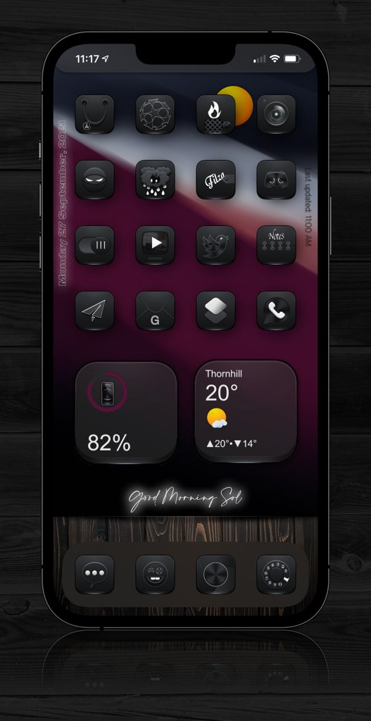 SolShulz30's tweet image. Have a great week 🖤

YoorWeather 1.6.2 @JCRocky5 
Theme SWA24 mod @TeboulDavid1 
Weather icons @Zooropalg  
Wallpaper @awsiiq 
Icons BlacKSoul @djAndjess8 
Show AE @SeanKly 
AE @Attairdu57slm 
Mockup @screenshot_pro 
Thanks a lot ThirdTemple from discord 
#ios148 
#nojailbreajk