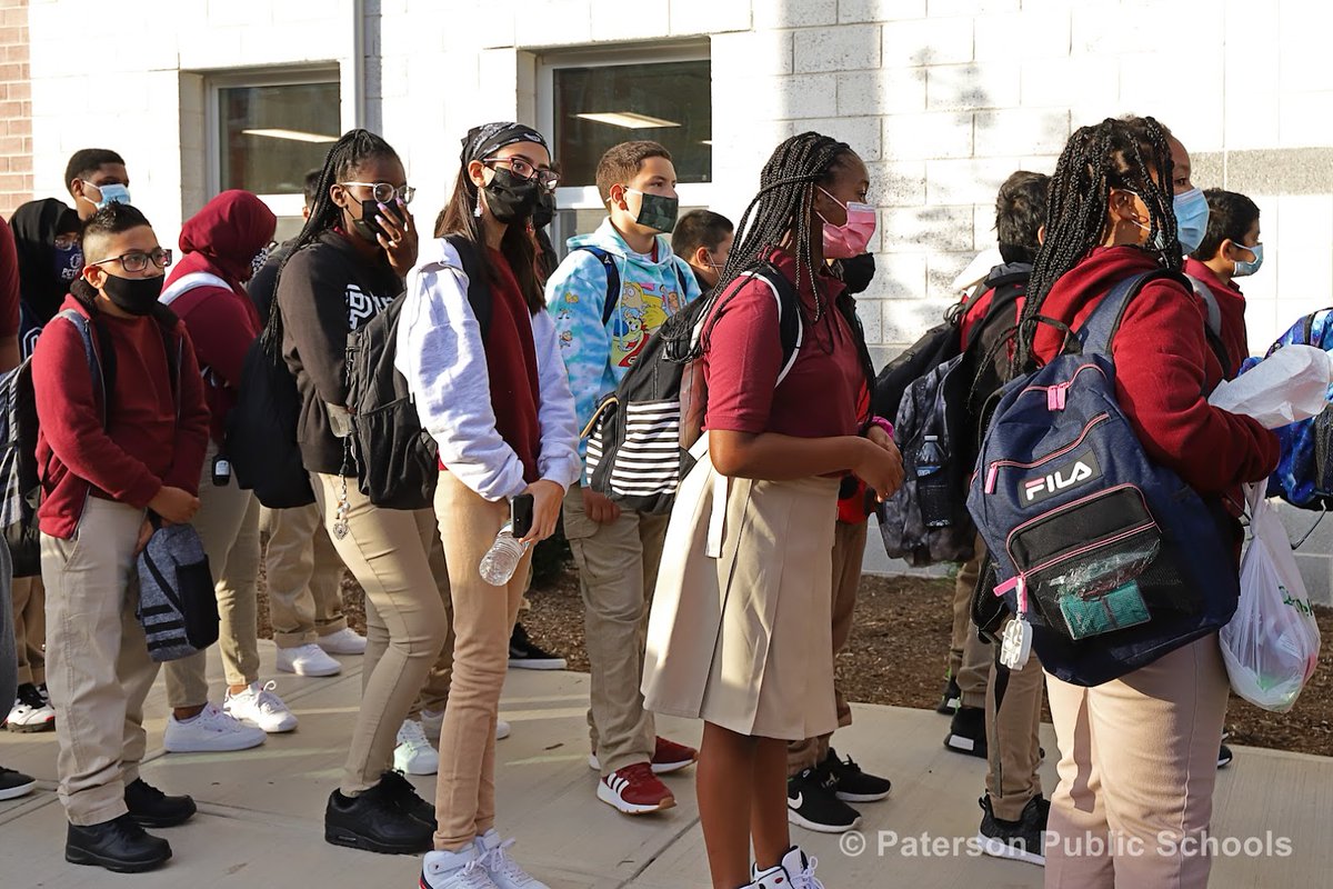 Paterson_Public's tweet photo. Superintendent Shafer excited to welcome our Paterson students, teachers and parents to the new Joseph A. Taub School. United we receive the future of Paterson. #Patersonstudents #PPSTogetherWeCan https://t.co/h0qqN5tKks