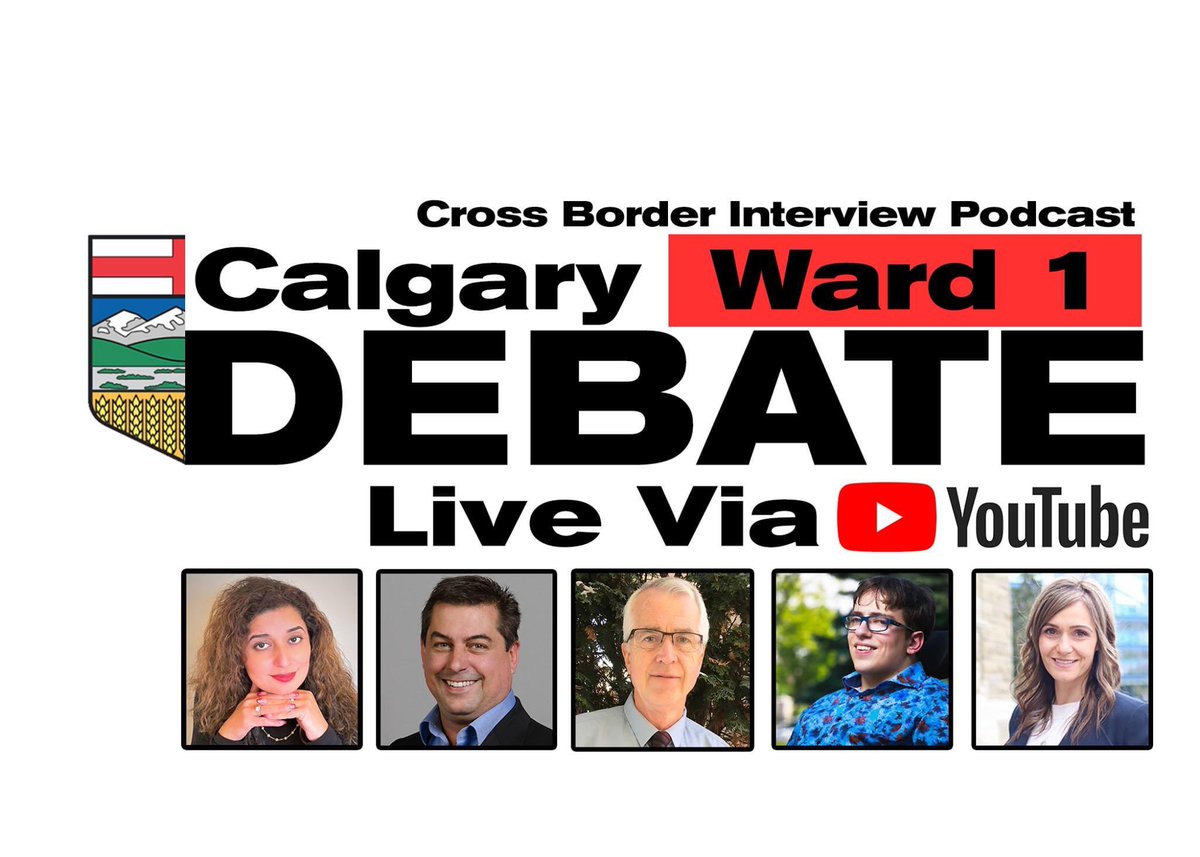 JMcGregoryyc's tweet photo. A Huge thank you to @CrossBorderPod for putting on this debate! Make sure to check it out on YouTube! Our friends at @sprawlalberta and @LiveWireCalgary will also have the stream! Can’t wait to have a lively debate and discuss #OurVisionForWard1! https://t.co/sBL7NeZOXB