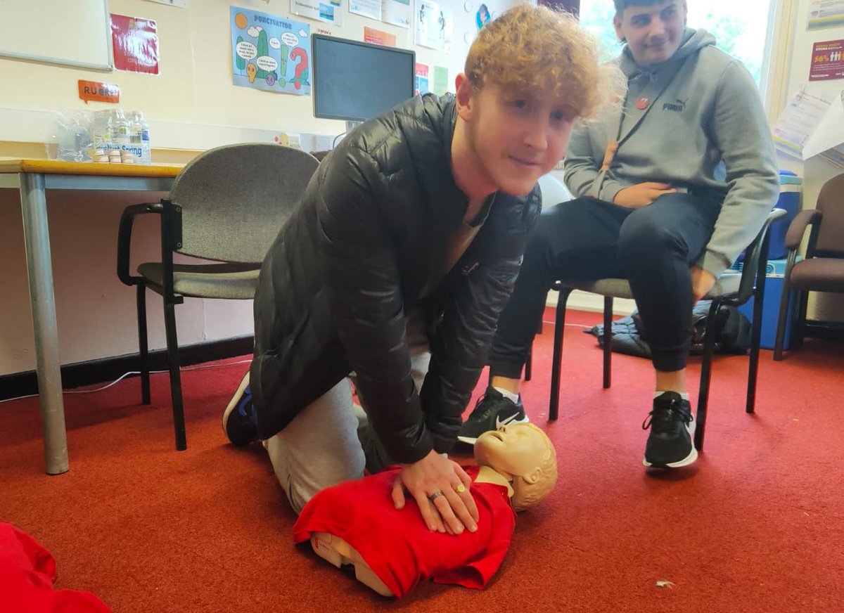 FutureHeroesUK's tweet photo. First Aid skills being taught today by @Milliestrust to our @manchesterfire Stockport @P_Trust_North team. Today, learning CPR and Recovery Positions. Tomorrow we’re on to burns and bandaging!
#manchesterfire #teamwork #milliestrust #princestrust #FirstAid https://t.co/YPqx2cXwvT