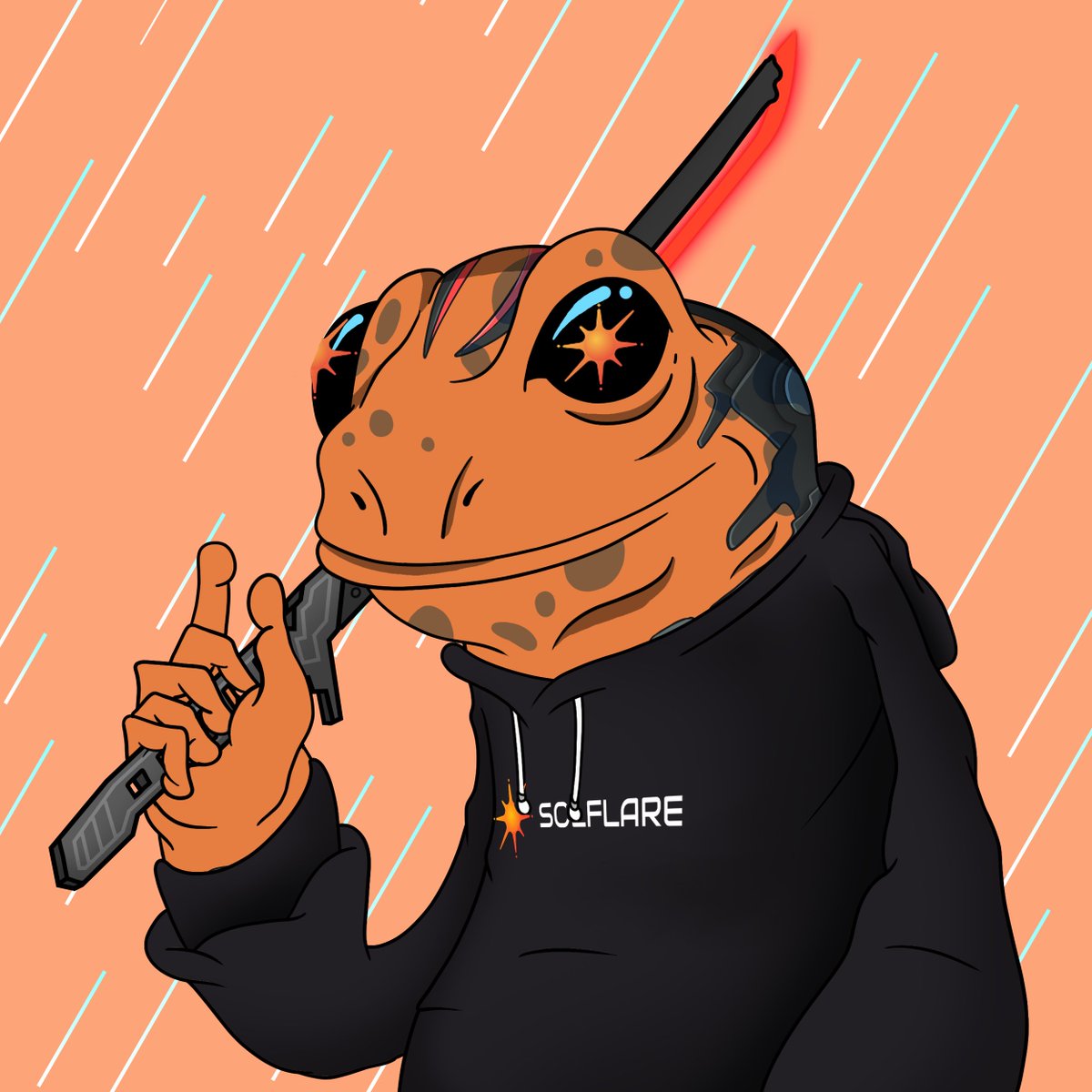 solflare's tweet photo. The folks at @cyberfrogsNFT are giving away a custom 1/1 Solflare #NFT to one of our followers to celebrate their launch at 9pm UTC today!
To win:
🐸Follow us &amp; Cyber Frogs
🐸RT this post
🐸Post the cutest frog you can find!
Winner chosen at 5PM EDT today &amp; sent after the mint. https://t.co/ztt6MqqJ4C