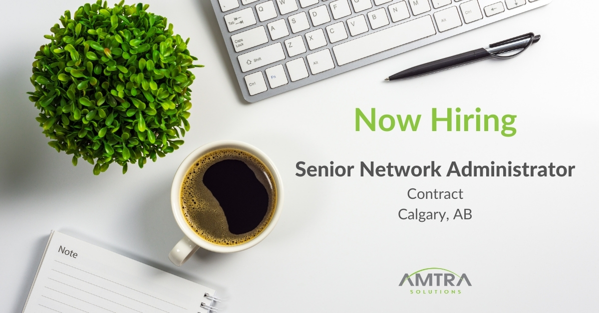 AMTRA_Solutions's tweet photo. Our client has a contract role for a Senior Network Administrator to support their Calgary and field offices, who will be responsible for the technical administration, implementation, &amp; operations of the corporate network. https://t.co/QnqgwCvQnW https://t.co/OudJYKA9R5