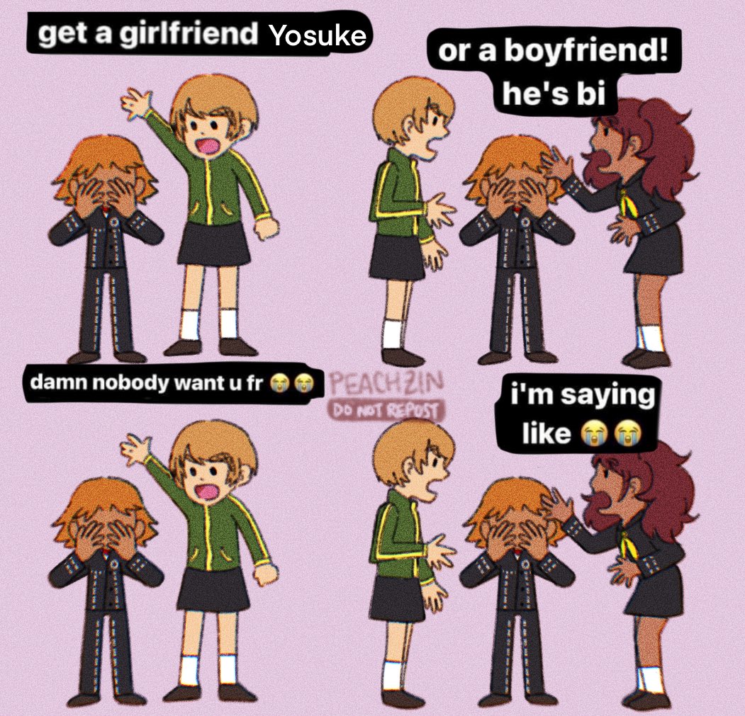 shows up late w this meme #persona4