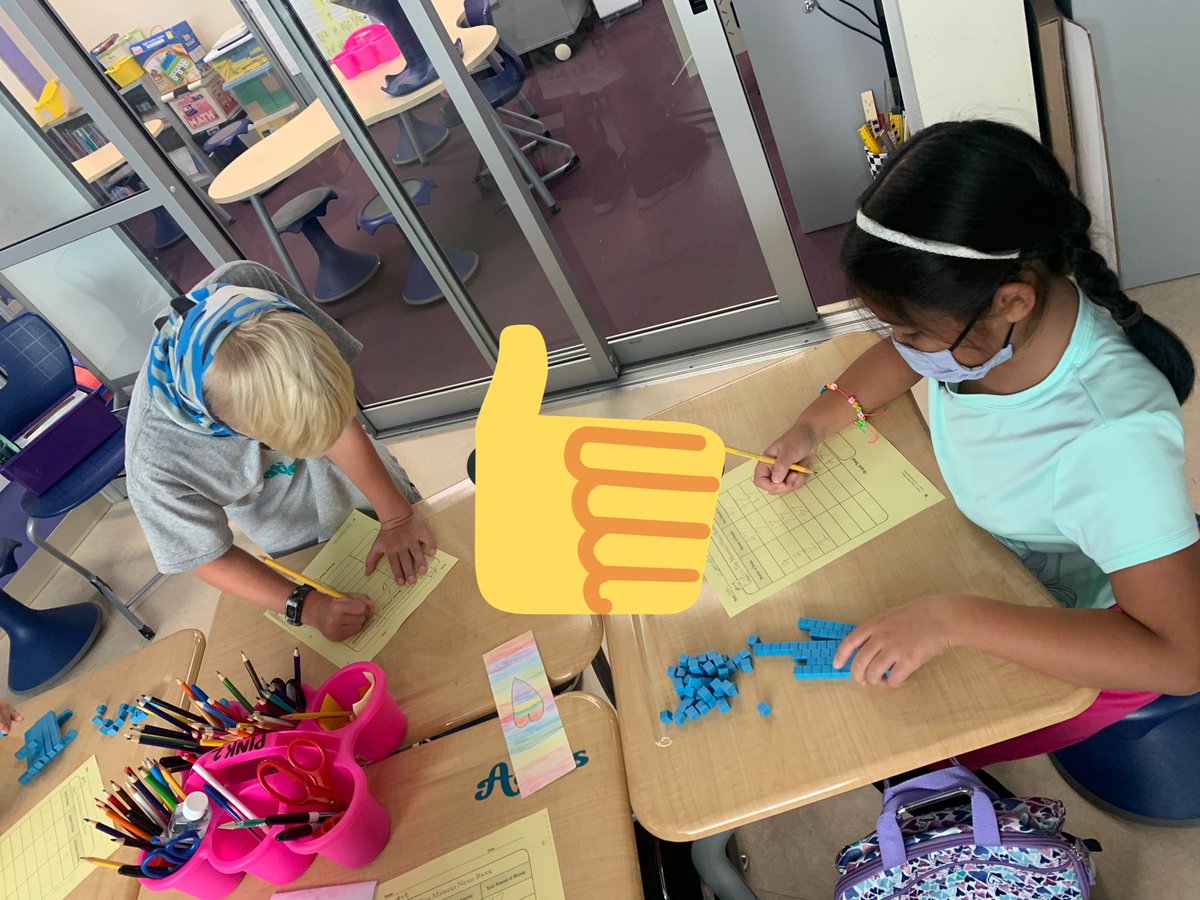 vabeachteach's tweet photo. Decomposing without knowing that they’re decomposing. Starting with what they know, problem solving, communicating and collaborating to solve The Maneki Nemo Bank problem. Growing in our understanding of place value. #ProjectM3 https://t.co/T2pzvkoYWR