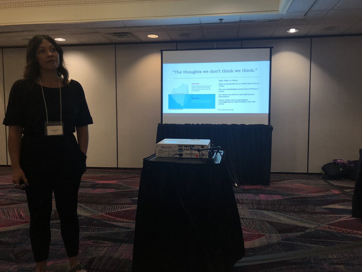 Thank you @SeeStacySpeak  for talking about how we can combat implicit bias and DEI strategies. Each of us have a lens through which we see our world. What are the thoughts you don’t think you think? <a href="/PRSAWestDist/">PRSAWesternDistrict</a>