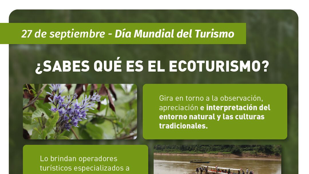 CesviPeru's tweet photo. #DíaDelTurismo ¿Conocías todo esto sobre el ecoturismo? Este tipo de turismo genera oportunidades económicas a comunidades locales y sensibiliza a los turistas. @UEenPeru https://t.co/qZZsU0hwvj
