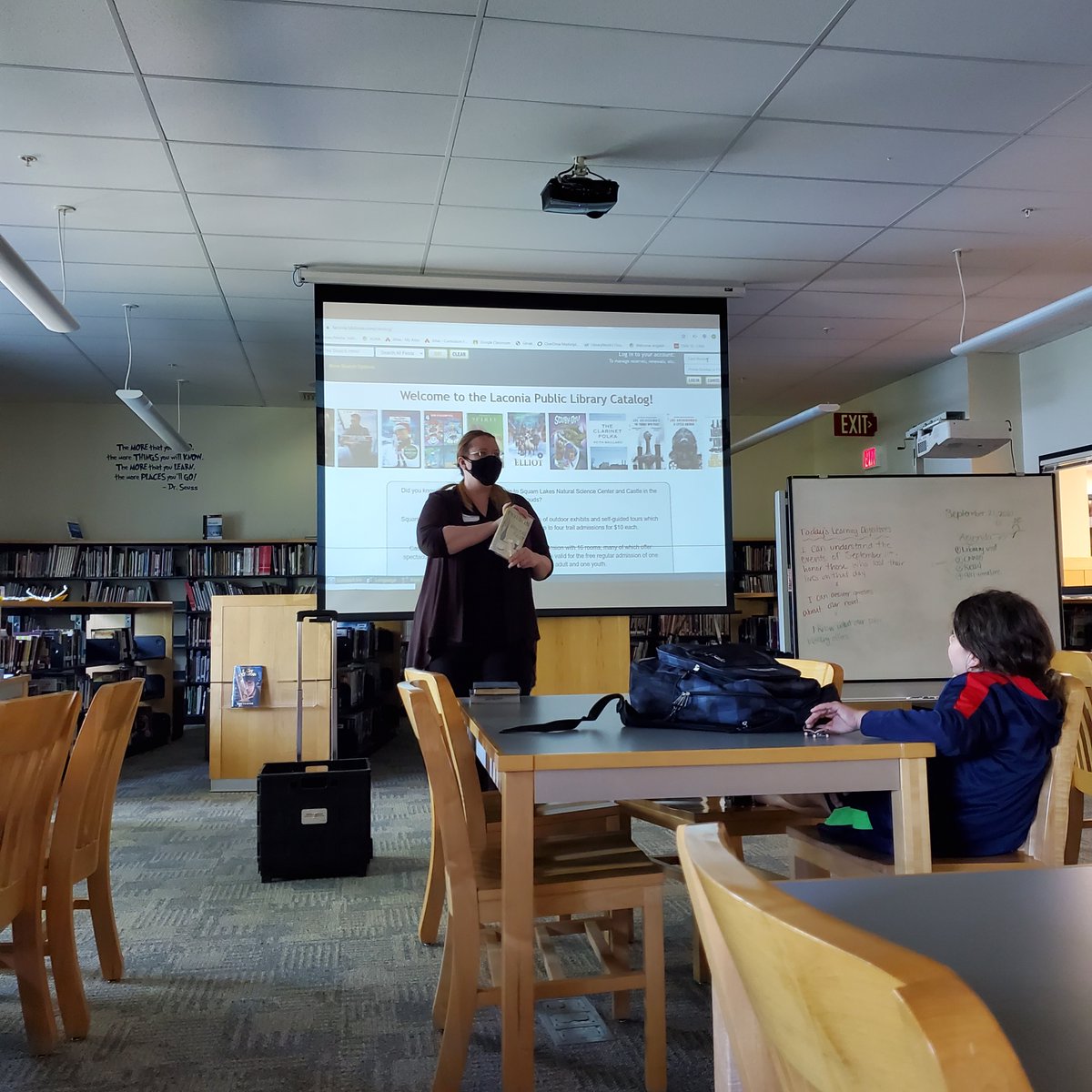 We had a wonderful visit from Brianna Hemmah, the Teen Librarian from <a href="/LaconiaLibrary/">Laconia Library</a> last week. Our local public library has so many great resources!