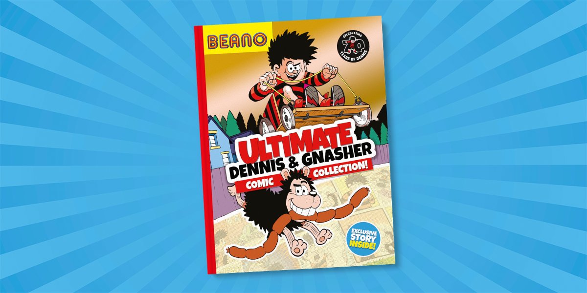 BeanoOfficial's tweet photo. Competition time! 📢

The Ultimate Dennis &amp; Gnasher Comic Collection Book by @FarshoreBooks is here! And we’ve got 3 copies to give away.

To enter:
➡️= Follow us.
♻️ &amp; ❤️= RT &amp; like this tweet.
✍️= Reply with an emoji of your choice.

Comp closes Tuesday 10am. Ts&amp;Cs link in bio. https://t.co/yjr21EnFLE