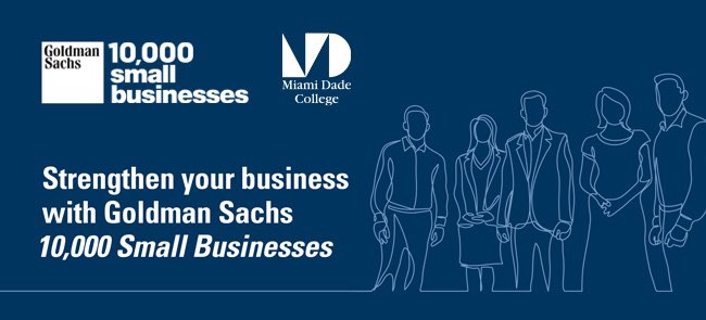 MayorDaniella's tweet photo. South Florida small business leaders: Apply today to become part of Goldman Sachs 10,000 Small Businesses at @MDCollege in Jan 2022 – a program that helps entrepreneurs by providing access to education, capital and business support services.

Learn more: https://t.co/2WXdAuimOU https://t.co/GzrvXeP4K0