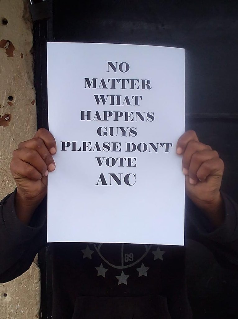 MafambaT's tweet photo. #ANCManifesto The ANC will self correct"

We've been hearing this line since 2014. Now is the time to give ANC the opportunity to self correct outside of government.

It’s difficult to self correct whilst eating , they need to lose power first then they will self correct https://t.co/rr9bW9mEu0