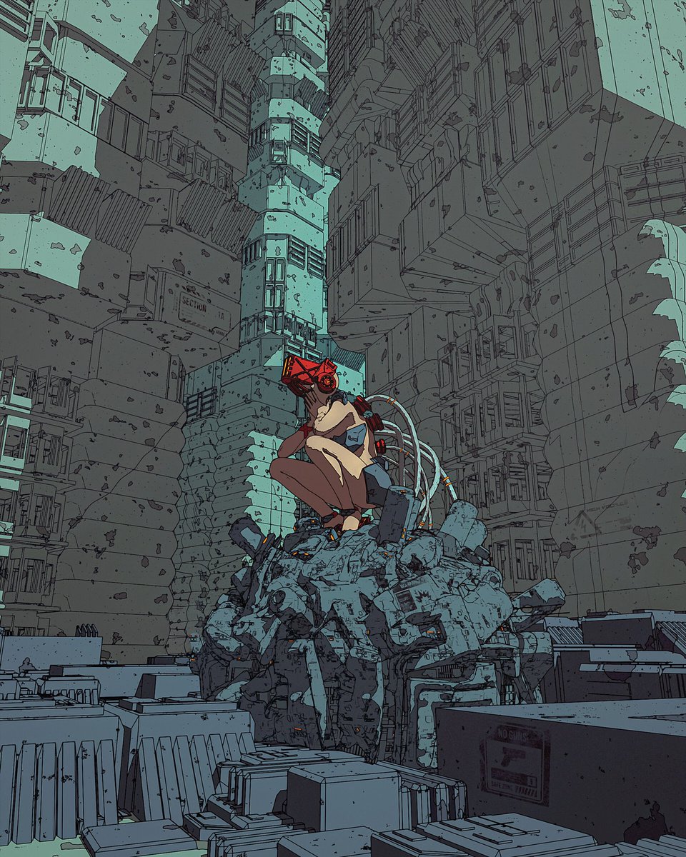 TheBakaArts's tweet photo. Cyberpunk Structures are very fun to make. Hope you guys like it too. Pick your favorite.⭕ https://t.co/afOFebhJSt