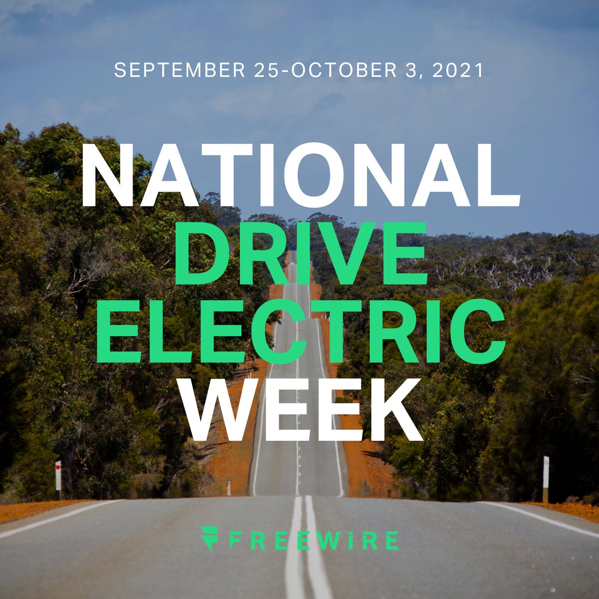 FreeWireTech's tweet photo. It's #NationalDriveElectricWeek! 🍃🚗⚡️

Watch this space for the @FreeWireTech team showing their #EV spirit, and help us raise awareness of the many benefits of driving electric for a cleaner, brighter future.

#NDEW2021 #ElectricVehicles #EVcharging #LifeAtFreewire #FreeWire https://t.co/Pw2aUs6vKf
