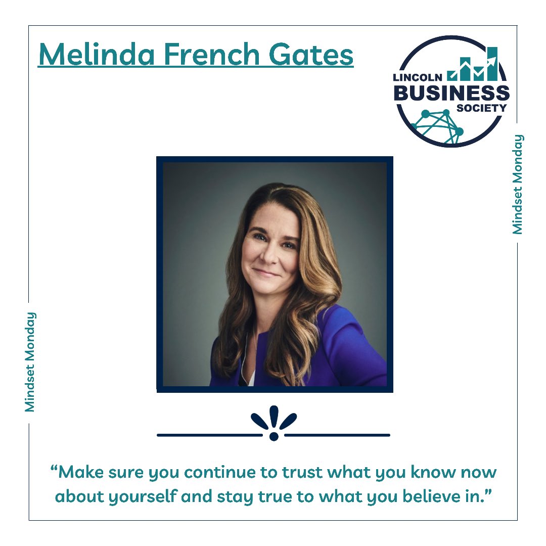 The University of Lincoln Business Society Mindset Monday quote of the week has arrived 🖥! Have a fantastic week everyone! #mindestmonday #wearelincoln <a href="/melindagates/">Melinda French Gates</a> @UoLBusiness <a href="/ULSU_Activities/">ULSU VP Activities</a> <a href="/Societies_ULSU/">Societies Officer</a> <a href="/AcSoc_ULSU/">Academic Societies Officer</a> <a href="/ulsu_education/">VP Education</a>