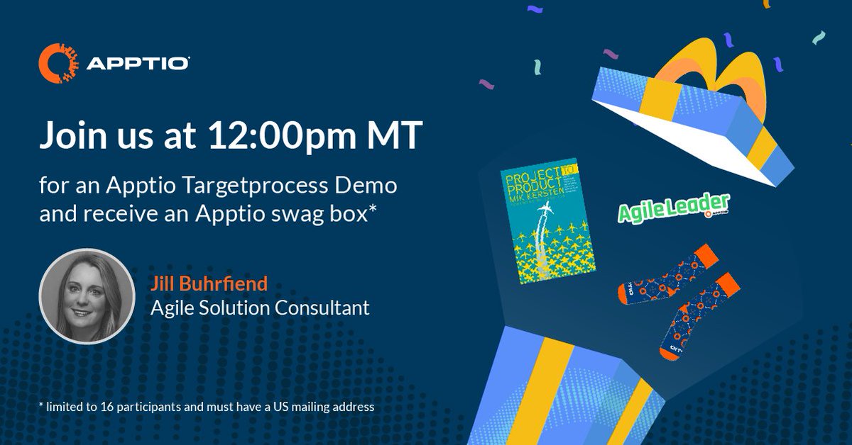 WhyAgile's tweet image. Anyone at the Summit feel free to join us at 12:00pm MT for a demo session to learn how to plan, track and forecast investments for Agile delivery!
Join us in our demo room: lnkd.in/gTaDkxC9
all attendees will receive an Apptio swag box*!
#SAFesummit #LPM #SAFe