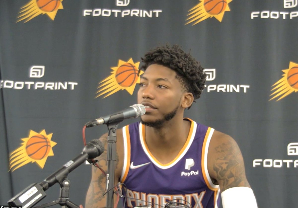 TylerBoronski's tweet photo. Elfrid Payton on if he's full vaccinated: "Yes, I just got my 2nd shot yesterday....I definitely had to change my mind about it...just how the league was handling it we'll keep it at that."
#SunsMediaDay #PhoenixSuns #ElfridPayton https://t.co/gIJbowUVAO
