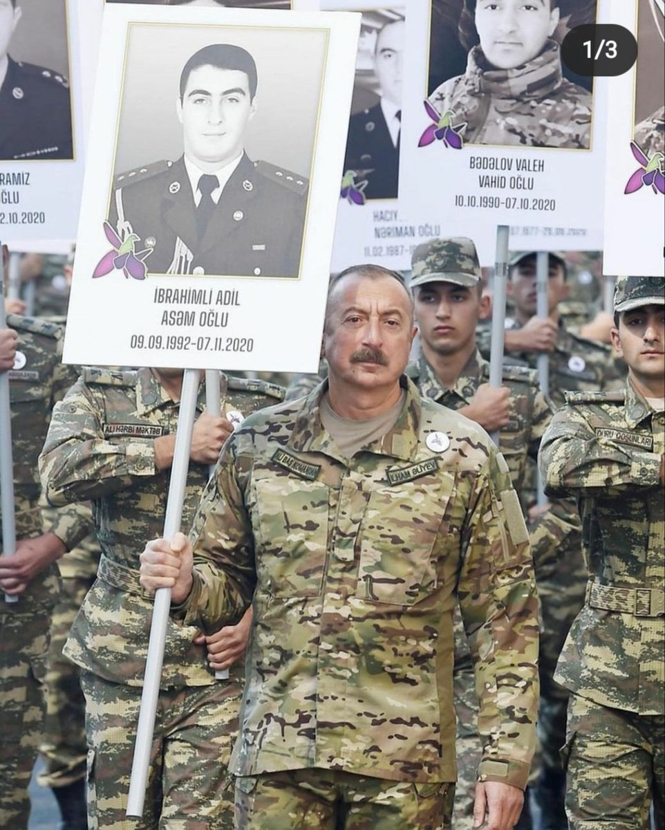 HeydarovaNazrin's tweet photo. Baku today... 
Rest in peace, brothers! You will live forever.🥀
#KarabakhisAzerbaijan #ShehidlerOlmez https://t.co/tHgbVmCyzp