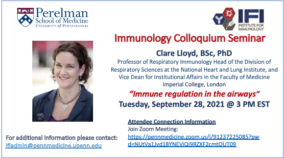 NOTE Time Change to 11 AM for Tomorrow's Colloquium Seminar - mailchi.mp/upenn/tuesday-…