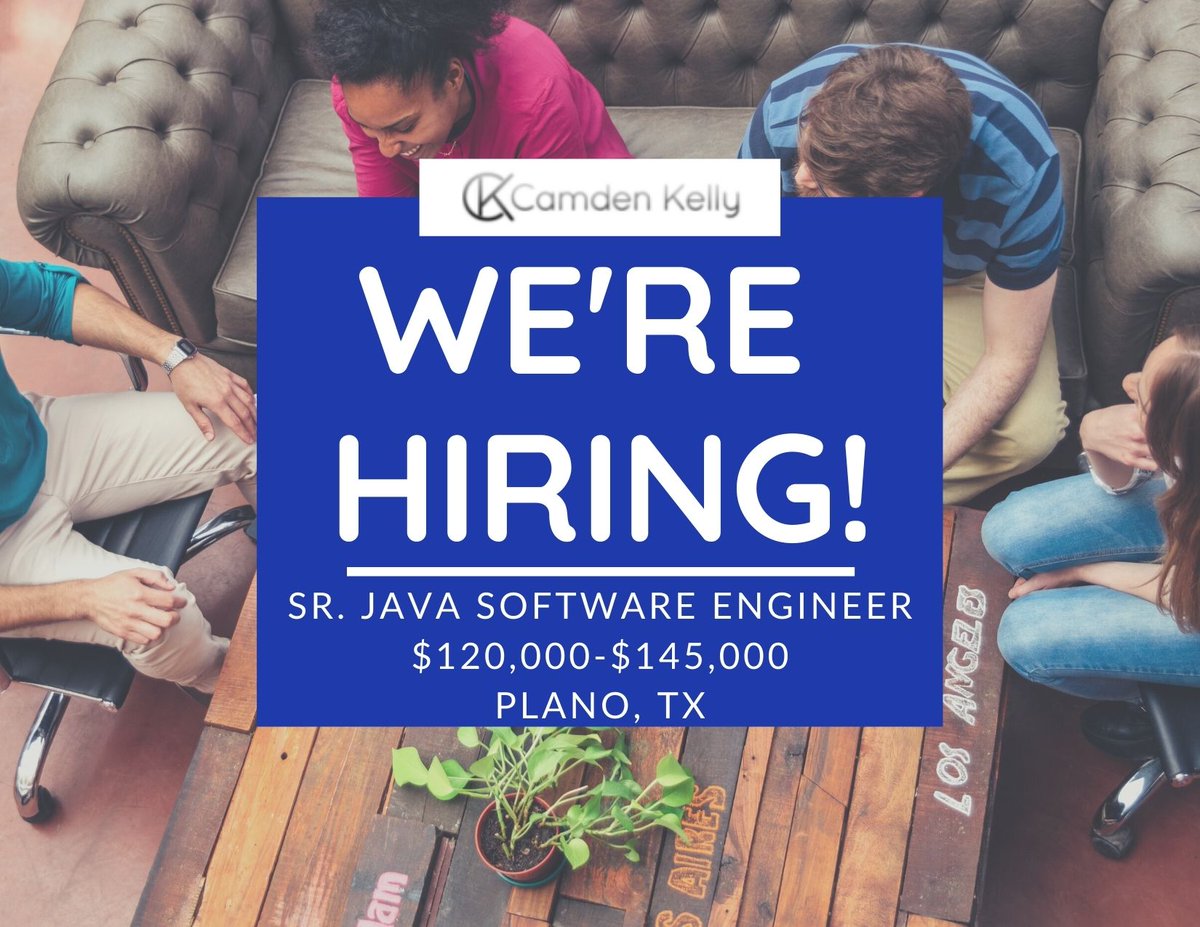 KaraDragolovich's tweet image. Sr. Java Software Engineer- $120,000-$145,000- Are you someone that believes technology should serve a need? Here's your chance to explore Java and AWS independently while working with a self-funded, laser-focused company!
ow.ly/ckQP102YwEF
#JavaSoftwareEngineer