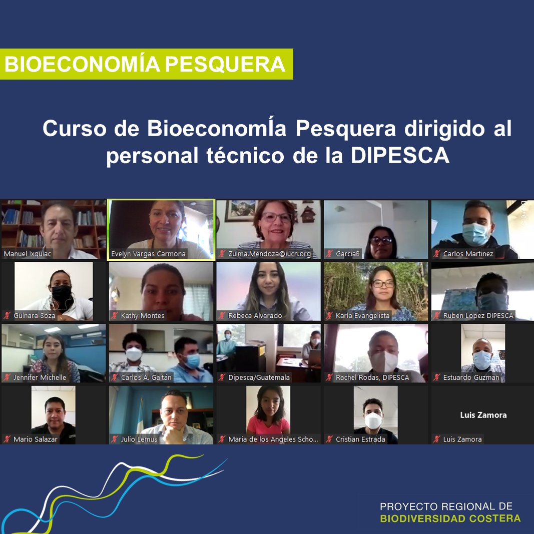 uicn_conserva's tweet photo. #Inauguración #Capacitación #BiodiversidadCostera
🎣Este lunes dio inicio el curso de bioeconomía pesquera dirigido al personal técnico de la Dirección General de Pesca y Acuicultura #DIPESCA, autoridad pesquera de Guatemala.
@USAIDES @MagaGuatemala https://t.co/dGz3RQBtja