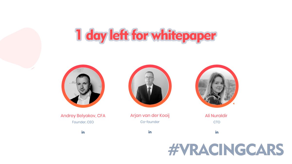 The VRacingCars Team combines a passion for esports, industry experise &amp; proven record in finance, development, marketing &amp; licensing.