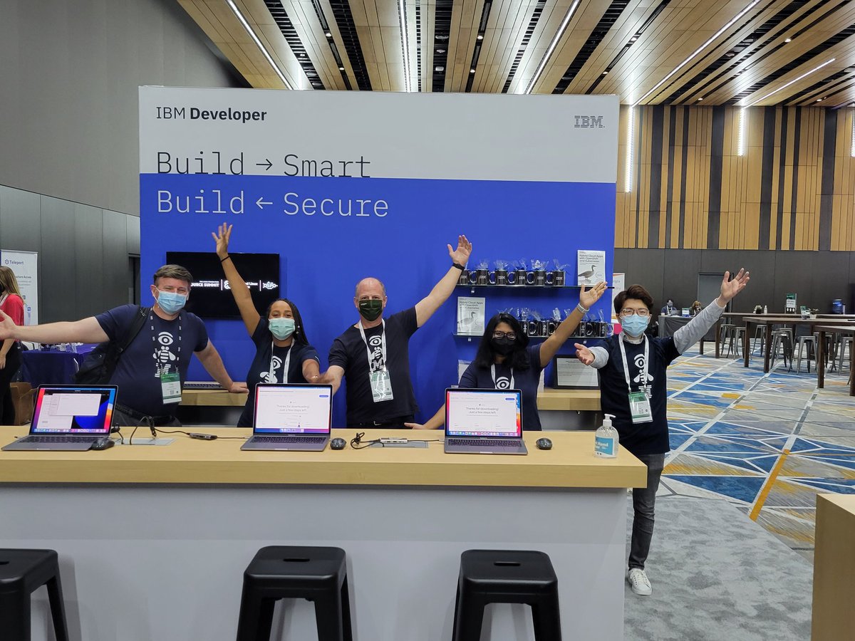 johnwalicki's tweet image. The @IBMDeveloper team is excited to be back as a sponsor at the @linuxfoundation Open Source Summit #ossummit - Come talk to us and grab a coffee mug ☕ and chocolate 🍫