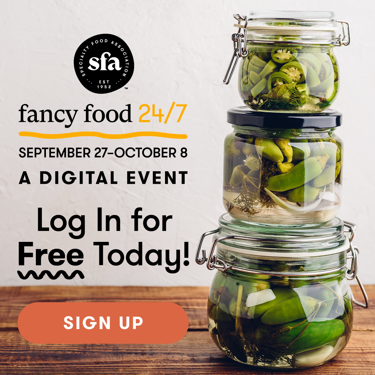 FixationMktg's tweet photo. Our client @Specialty_Food  is kicking off Fancy Food 24/7 today! From now through October 8, buyers can log on and do business directly with exhibitor companies and international pavilions. And it’s all free for buyers! 
#FancyFood247  #ShapetheFutureofFood https://t.co/upOoKJJi6v