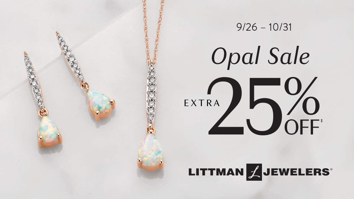 Opal is for October babies 😍 Click here to browse our collection of opals at an additional 25% off. You won't be disappointed: spr.ly/6013JBFFX #littmanjewelers