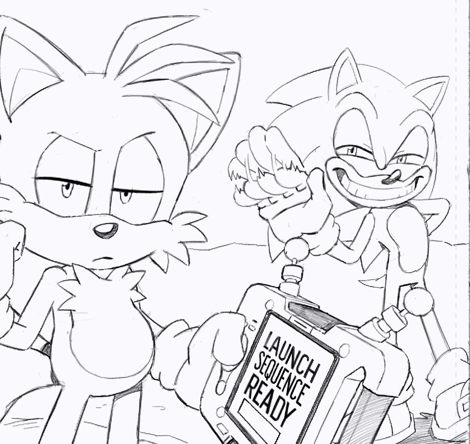 Here on page 2, the original expression I gave Sonic was 