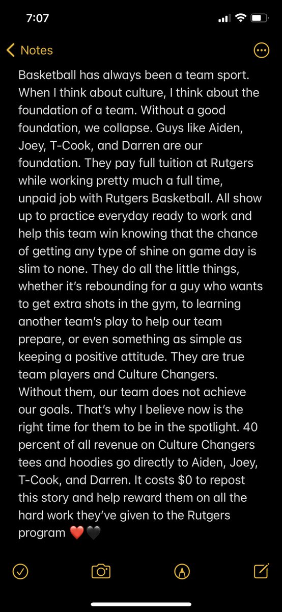 Geo_Baker_1's tweet photo. It Costs $0 To Share This Story And Help Reward These Guys For All Their Hard Work With Rutgers Basketball. Link in my bio ❤️🖤 https://t.co/6NcSOZvy2D
