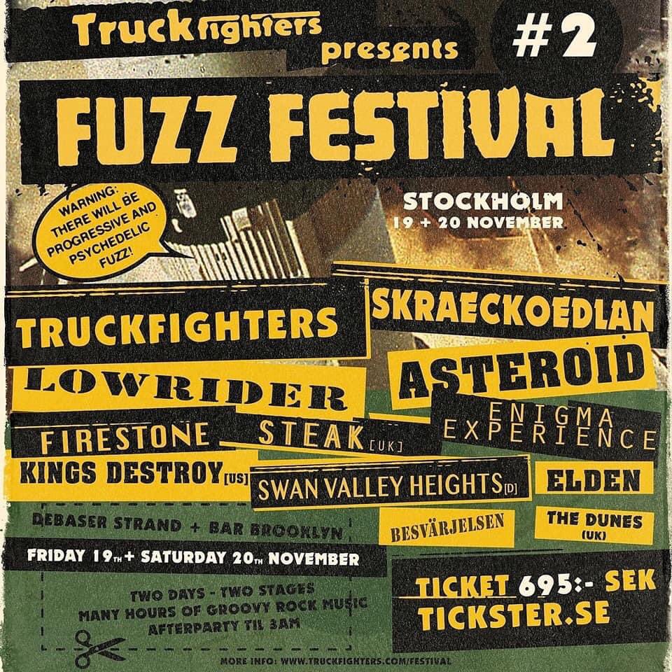 Sapien Records Ltd (@sapienrecords) on Twitter photo SWEDEN <a href="/dunesNCL/">Dunes</a> will be up in you soon! 🇸🇪
Nov 19 20 Stockholm
Newcastle desert rockers DUNES play <a href="/FuzzoRecords/">Fuzzorama Records</a> Fuzz Festival #2 ⚡️
Feat. <a href="/truckfighters/">Truckfighters</a> <a href="/EnigmaExperien1/">Enigma Experience</a> <a href="/LowriderBand/">Lowrider Band</a> <a href="/besvarjelsen/">Besvärjelsen</a> <a href="/SKRAECKOEDLAN/">SKRAECKOEDLAN</a> <a href="/kingsdestroynyc/">Kings Destroy</a> 🔥
music.sapienrecords.com/link/p6zpcg 🎧 SWEDEN <a href="/dunesNCL/">Dunes</a> will be up in you soon! 🇸🇪
Nov 19 20 Stockholm
Newcastle desert rockers DUNES play <a href="/FuzzoRecords/">Fuzzorama Records</a> Fuzz Festival #2 ⚡️
Feat. <a href="/truckfighters/">Truckfighters</a> <a href="/EnigmaExperien1/">Enigma Experience</a> <a href="/LowriderBand/">Lowrider Band</a> <a href="/besvarjelsen/">Besvärjelsen</a> <a href="/SKRAECKOEDLAN/">SKRAECKOEDLAN</a> <a href="/kingsdestroynyc/">Kings Destroy</a> 🔥
music.sapienrecords.com/link/p6zpcg 🎧