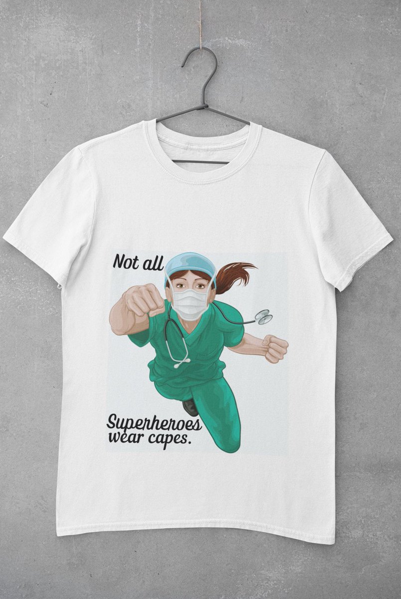 Excited to share this item from my #etsy shop: Not All Superheroes Wear Capes, nurse gift, nursing student gift, nurse t-shirt, healthcare worker shirt, RN gift, cool, mask, vaccinated etsy.me/3ufvfel