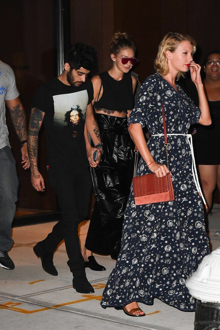Gigi Hadid, Taylor Swift and Zayn Malik.