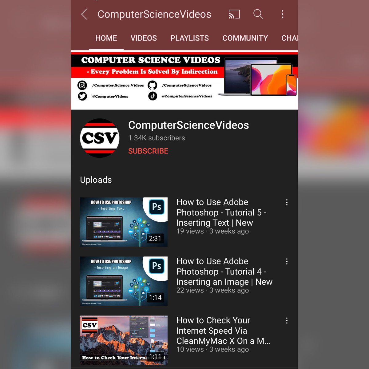 ComputerVideos's tweet photo. 1,341 #YouTubeSubscribers and counting!… Let’s get #ComputerScienceVideos to 1M #YouTubeViews in total!
————
#YouTubeEducation #HowToTutorial #ComputerNerd #ComputerWiz https://t.co/WUm3W3bnTc