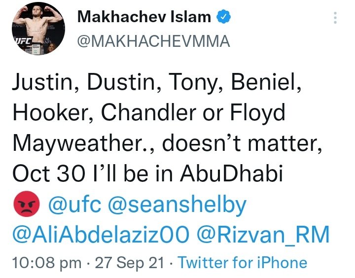 Why <a href="/TonyFergusonXT/">Tony Ferguson</a> is silences now. Come on Tony be a man and step up. #UFC267