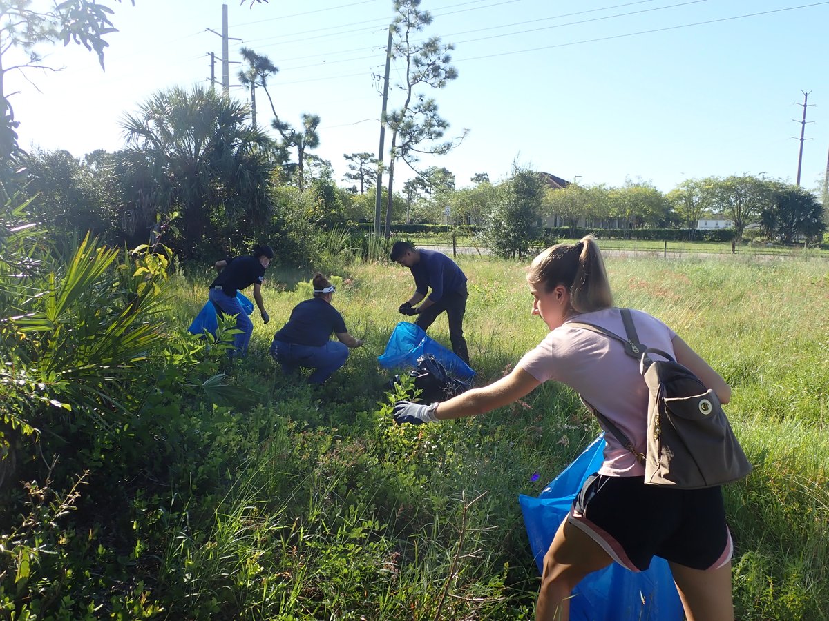 We had a great group from <a href="/VolunteerUCF/">Volunteer UCF</a> - Environment help protect Econ River Wilderness Area today! We removed 6 bags of natal grass, which has been competing with native vegetation at this beautiful site. <a href="/seminolecounty/">Seminole County, FL</a> #invasivespecies #biodiversity #oviedo #floridanature