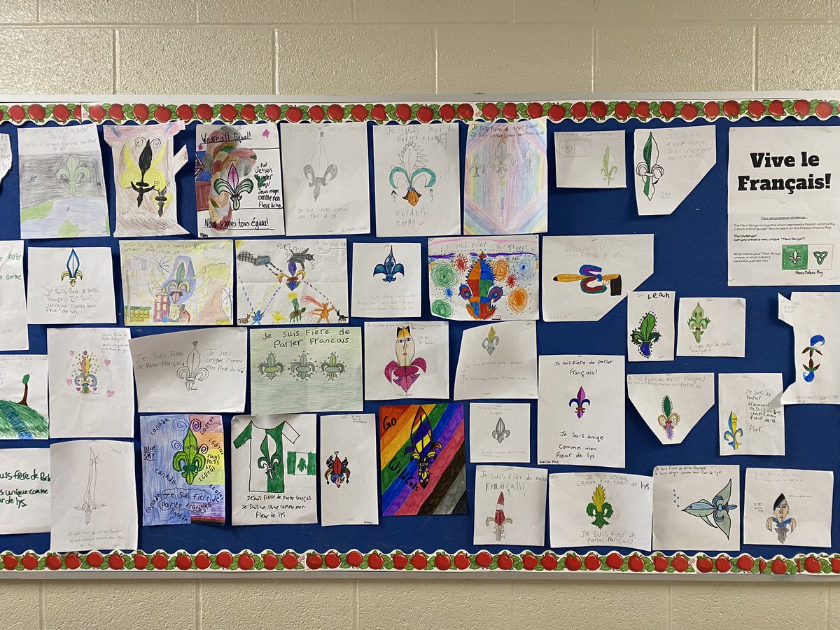 tinapoisson's tweet photo. @SCDSB_Bonjour @scdsbfranco  Vive le Français!  Célébrons la journée des Franco-Ontariens à l’école Emma King https://t.co/WGlUgRRWPa