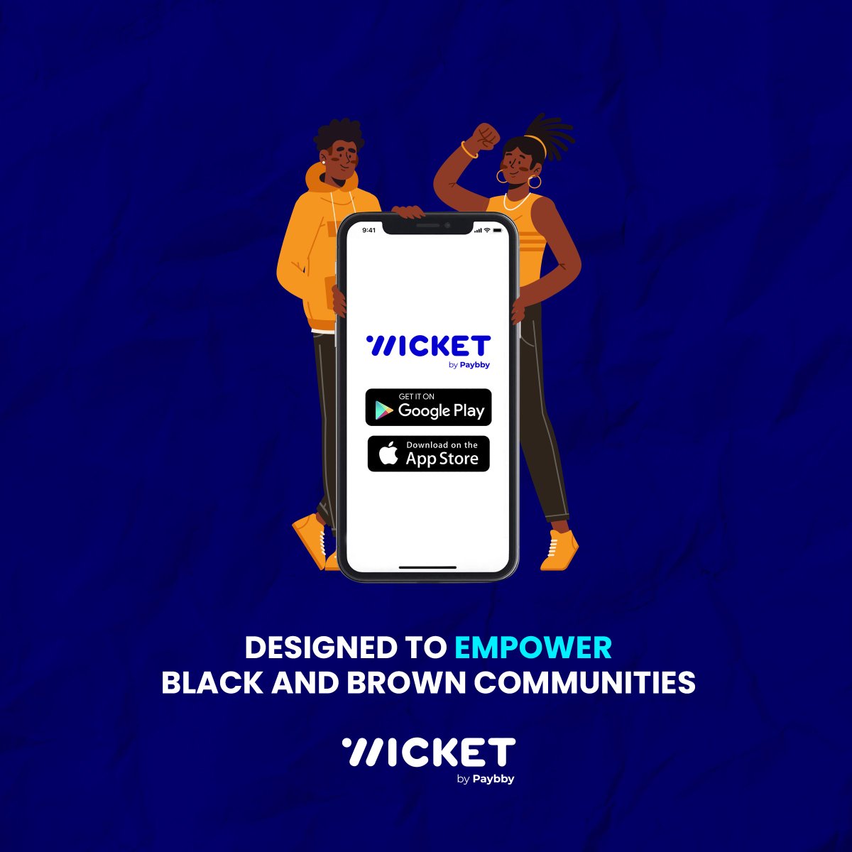 We are made to empower you! 

The wicket app is designed to empower black and brown communities! 

Know more about us by visiting us at hubs.li/H0Ybsrg0 

#wicket #wicketbanking #paybby #onlinebanking