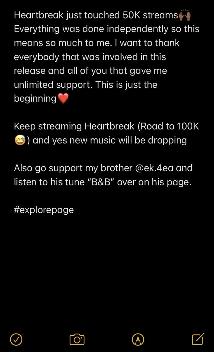 osasmusic_'s tweet photo. Heartbreak just touched 50K streams❤️🥳 https://t.co/dYKc142dYl