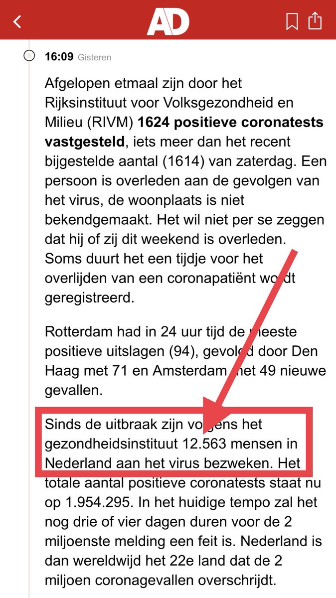 Messentracker's tweet photo. @JennifervdBelt Deze cijfers zijn ook al aangepast bij de overheid.
Maar daar hoor je de @NOS dan niet over. 

Al die verkeersdoden die hij sectie het label #coronadode kregen, want “besmet”... https://t.co/3JT4f5gnTT