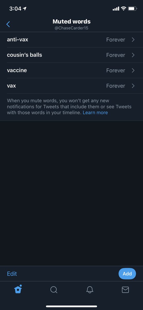 ChaseCarder15's tweet photo. Covid talk hands down worst thing to ever happen on this app https://t.co/LByPt4jkyO