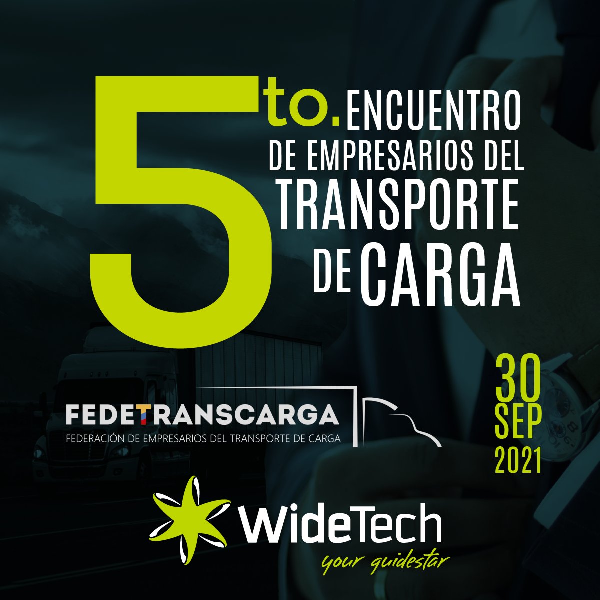 widetechgroup's tweet photo. Regresa el Encuentro de #Empresarios del #Transporte de #Carga, líderes en la representación del #sector. Y en su versión 2021 WideTech estará presente.
📍La cita es el próximo 30 de septiembre 
5to. Encuentro de Empresarios del Transporte de Carga https://t.co/KXCZZdeudH