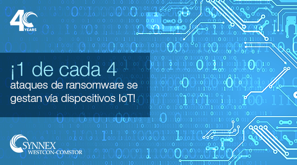TDSYNNEXLAC's tweet photo. La alta vulnerabilidad de los dispositivos remotos conectados a las redes corporativas ha propiciado la amenaza del "ransomware of things". Resguarde su infraestructura de TI con lo último en mejores prácticas de ciberseguridad: #SecurityPractice https://t.co/nJqd952Q61 https://t.co/xtMyYkiPpP
